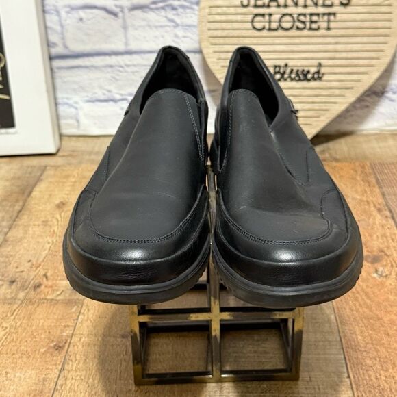 Mephisto Mens Twain Leather Slip-on Shoes - black - Picture 5 of 9